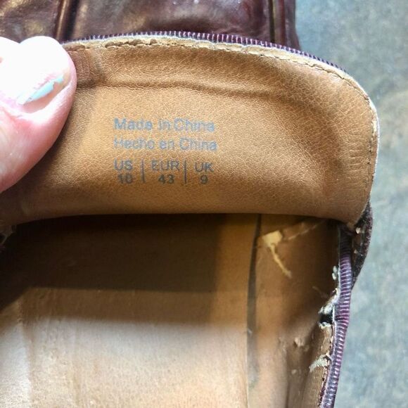 Aldo Men’s Slip-on Brown Round Toe Penny Loafer Size 10 - Picture 8 of 10